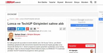 Lonca ve TechUP Girişimleri sahne aldı